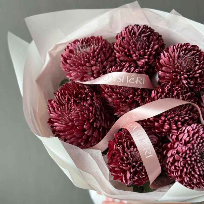 Моно из сезонных хризантем Бигуди 9