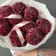 Моно из сезонных хризантем Бигуди 9 3