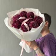 Моно из сезонных хризантем Бигуди 9 1