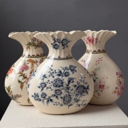 Винтажная ваза для цветов Фарфор 4