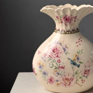 Винтажная ваза для цветов Фарфор 02 1