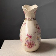 Винтажная ваза для цветов Фарфор 02 3
