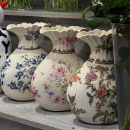 Винтажная ваза для цветов Фарфор 03. 4