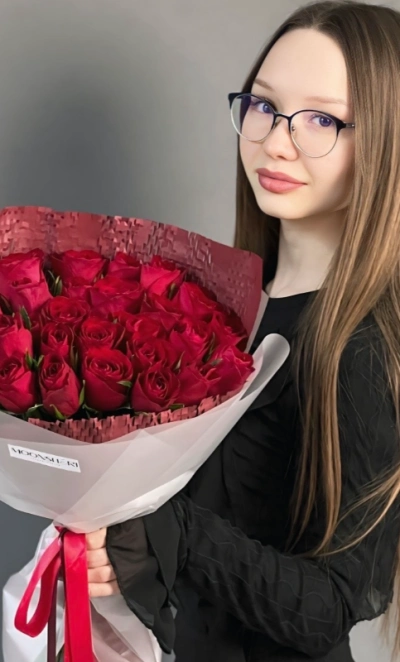 Красные розы Кения 25