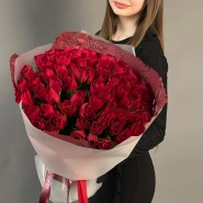 Роза красная Кения 75 2