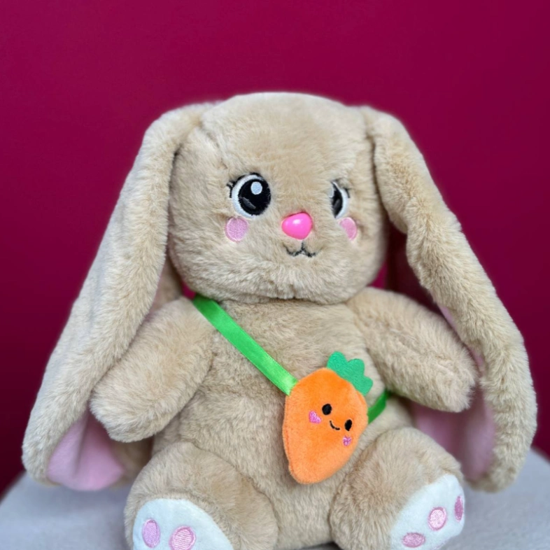 Игрушка зайка с морковкой