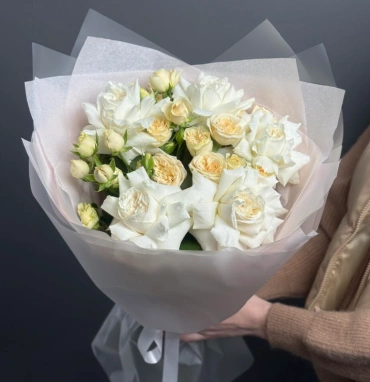 Букет «Нежный» с розами