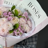 ГИГАНТ с хризантемой и розами 4