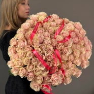 101 Нежная роза Pink Mondial 4