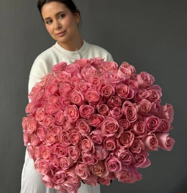 101 Премиальная роза Hermosa