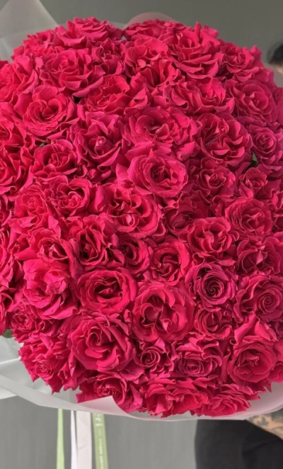 Яркое моно из роз 71