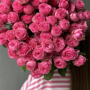 Кустовые розы Джезель в монобукете 4