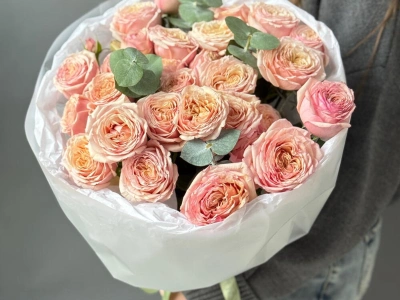 Пионовидные кустовые розы Tendresse