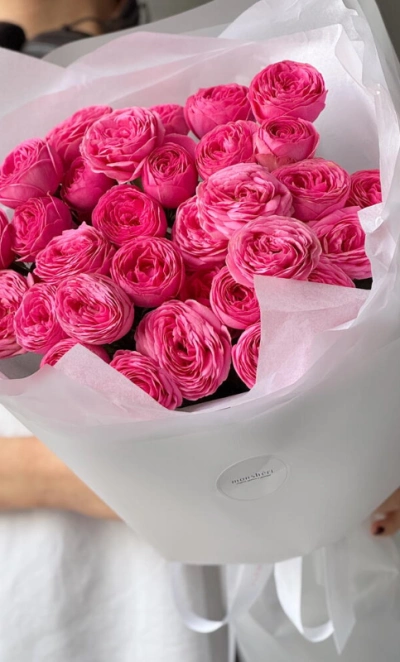 Моно из кустовых роз 7