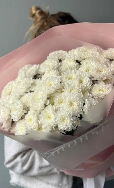 Монобукет хризантем кустовых 11 🤍