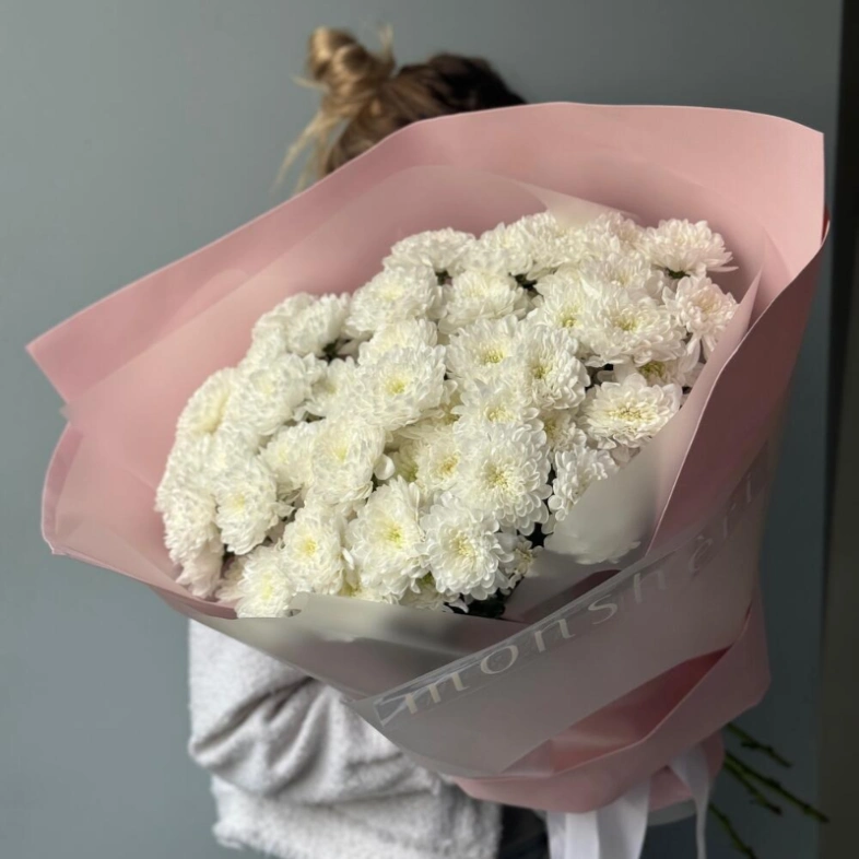 Монобукет хризантем кустовых 11 🤍