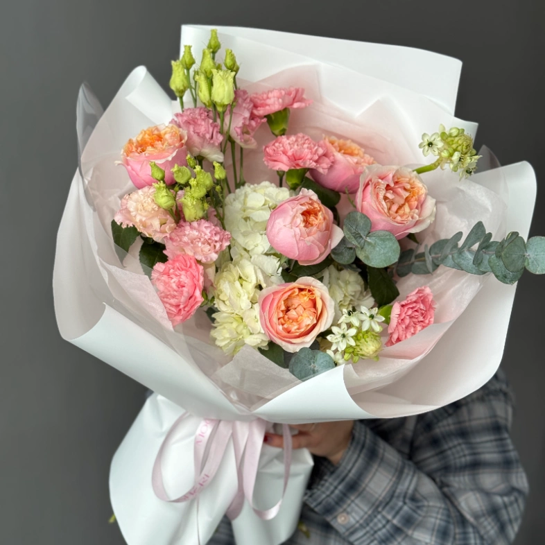 Авторская флористика &laquo;Персик&raquo; | необычный букет