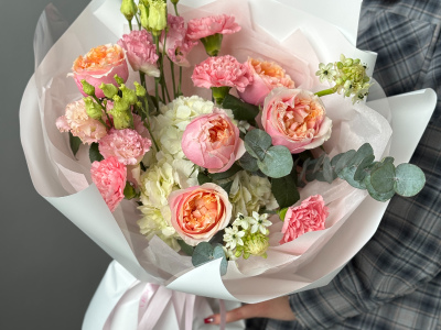 Авторская флористика «Персик» | необычный букет