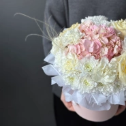 Композиция с ароматными розами &laquo;Цветочная акварель&raquo;  4