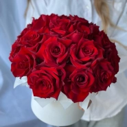 Композиция из 21 красной розы 0