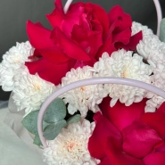 Сумочка с розами и хризантемой 3