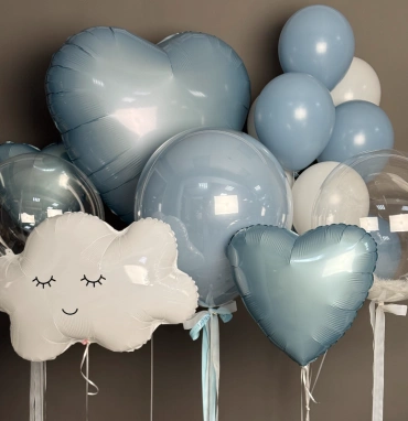 Сет шаров на выписку 💙