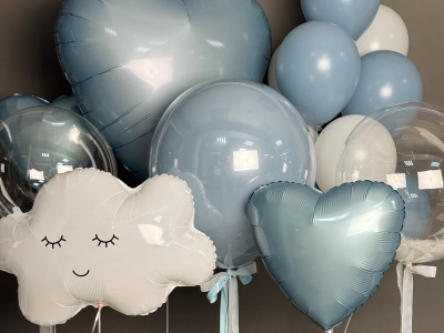 Сет шаров на выписку 💙