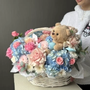 Милейшая корзина с плюшевым мишкой  4