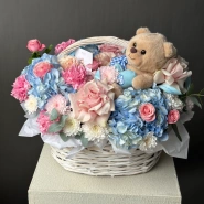 Милейшая корзина с плюшевым мишкой  1