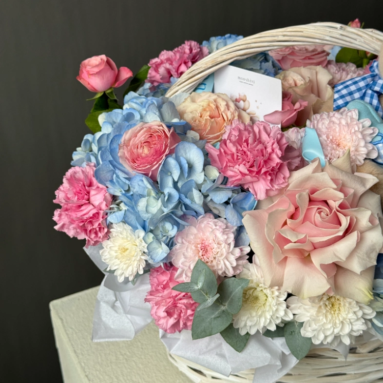 Милейшая корзина с плюшевым мишкой 