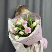 Тюльпаны и диантусы 1