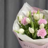 Тюльпаны и диантусы 4