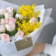 Тюльпаны и мимоза 3