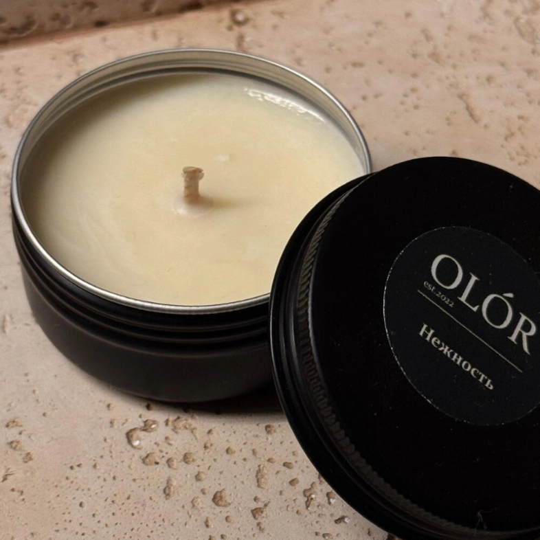 Ароматическая свеча ручной работы &laquo;Нежность&raquo; 50 мл