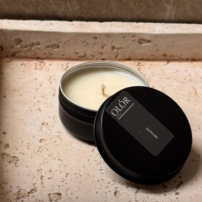 Ароматическая свеча ручной работы &laquo;Пачули&raquo; 50 мл