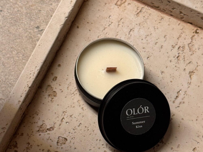 Ароматическая свеча ручной работы «Summer kiss» 50 мл