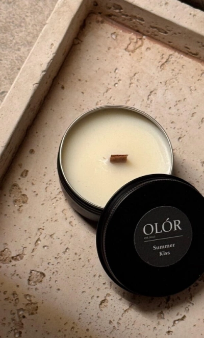 Ароматическая свеча ручной работы «Summer kiss» 50 мл