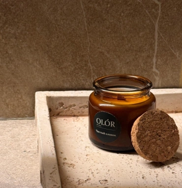 Ароматическая свеча ручной работы «Чистый хлопок» 100 мл