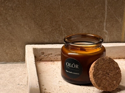 Ароматическая свеча ручной работы «Чистый хлопок» 100 мл