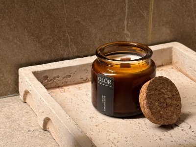 Ароматическая свеча ручной работы «Кашемировое дерево» 100 мл