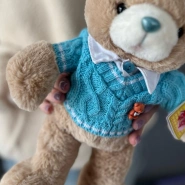 Игрушка уютный мишка в свитере 3