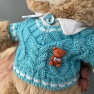 Игрушка уютный мишка в свитере 2