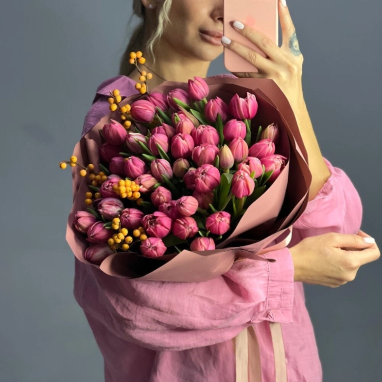 Монобукет из тюльпанов Columbus 🌸