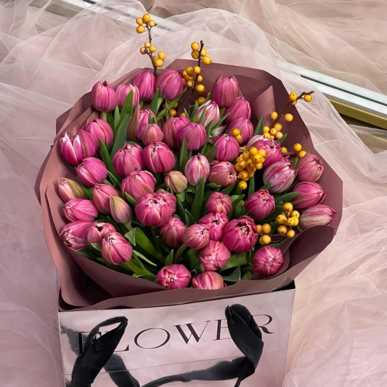 Монобукет из тюльпанов Columbus 🌸