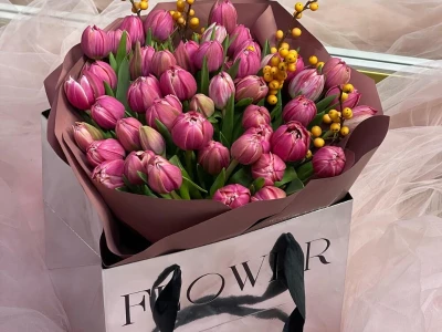 Монобукет из тюльпанов Columbus 🌸