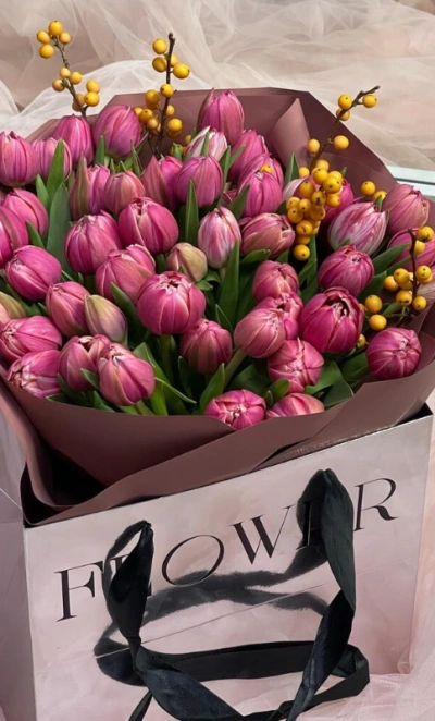 Монобукет из тюльпанов Columbus 🌸