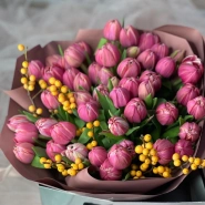 Монобукет из тюльпанов Columbus 🌸 4