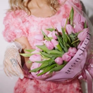 Моно из розовых тюльпанов 25 2