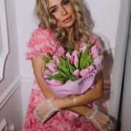 Моно из розовых тюльпанов 25 1