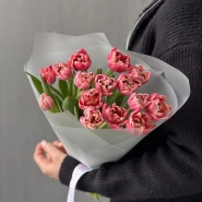 Шикарное моно из пионовидных тюльпанов 1